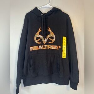 NWT Realtree Black and Orange and camo Hoodie